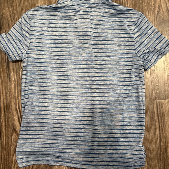 All in Motion Blue Striped Kids Polo Shirt - Picture 2 of 2